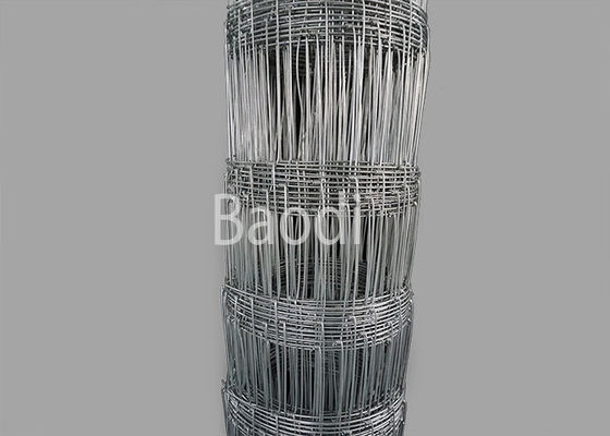 Galvanized Wire Fence For Livestock Fencing Easily Installation , Woven Wire Fence