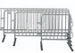 Crowd Control Barricades Temporary Mesh Fence Hot Dip Galvanized With Carbon Steel Tube