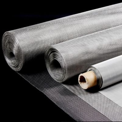 Pantalla de malla de alambre tejido de acero inoxidable de 0,154 mm Sin tratamiento de agujeros