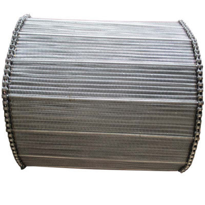 Cinturón de cadena de transporte de acero inoxidable SS201 SS304 Resistencia a altas temperaturas