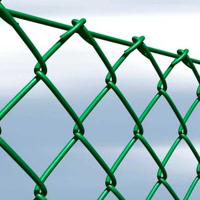 Amigable al medio ambiente Verde PVC cerco de enlace de cadena Estética 1-2,4m de altura