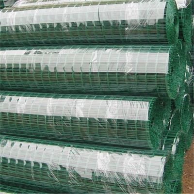 Cercas de alambre de jardín con revestimiento de PVC galvanizado con certificación ISO9001 50 mm X50 mm