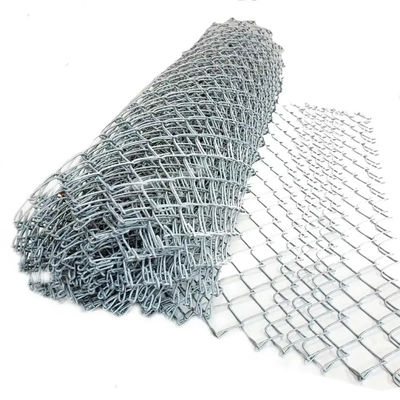Q195 Q235 Cerco de enlace de cadena de jardín de granja BWG6 Tejido de enlace de cadena de acero galvanizado
