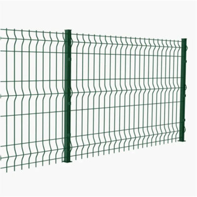 Cerca soldada con autógena de malla de alambre curvada en V 3D recubierta de PVC de acero galvanizado de alta calidad para cercas al aire libre