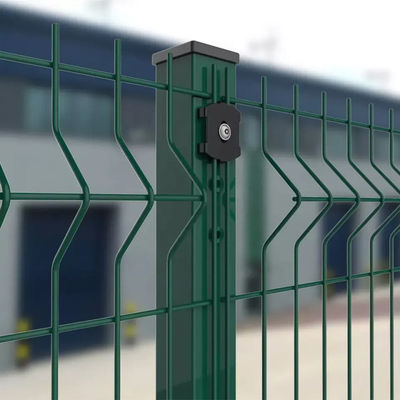 Acero galvanizado metal personalizar Pvc recubierto 3d cerca curva para el jardín