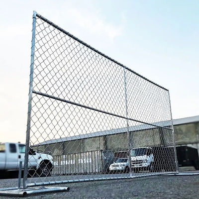 8 pies de pared de límite en caliente sumergido cerco de enlace de cadena galvanizado para la industria