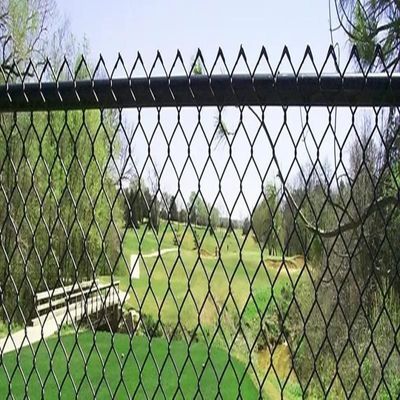 100 pies 8 pies 6 pies Negro Galvanizado Chain Link Valla Galvanizado Diamante malla de alambre