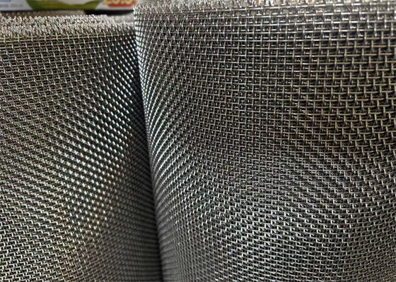 304 acero inoxidable malla de alambre enroscada tela de hardware de metal tejido plano 65 Mn cantera Vibración pantalla de tamizado