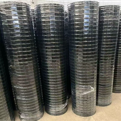 Exterior Euro PVC revestido de malla de alambre soldado Roll Negro Verde Holanda Granja de cercas para doblar cortar malla de alambre de acero