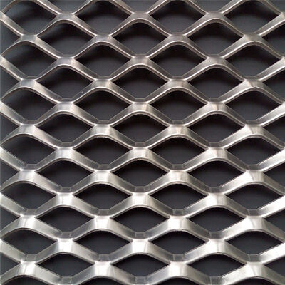 Suministro de la fábrica de Anping 4*8 pies de acero/aluminio Diamante elevado malla metálica plana expandida