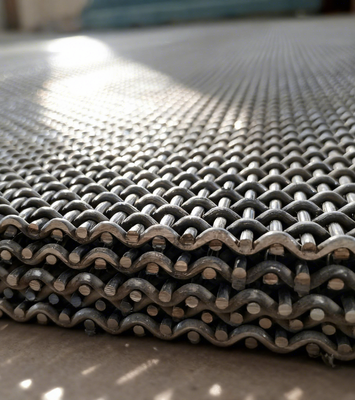 Malla de alambre prensado resistente a altas temperaturas con apertura personalizada y múltiples opciones de materiales para uso industrial