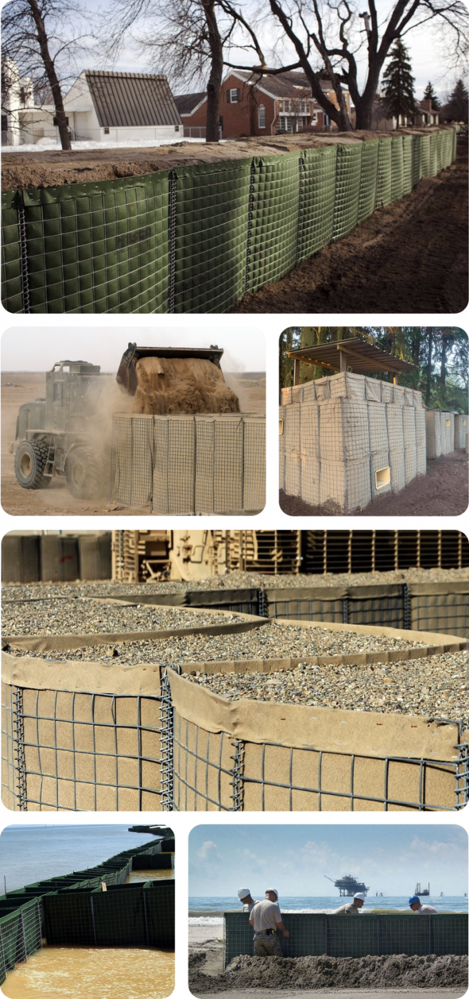 2.0-4.5mm Mil1 Barrera Hesco Protecci&oacute;n contra inundaciones Barrera defensiva 5