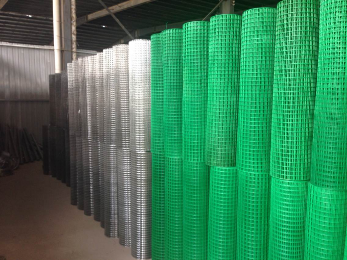 5 a 50 m de longitud BWG12 PVC rollo de malla de alambre soldado para jaulas de conejos 8