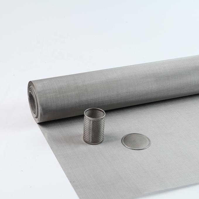 304 316 316L Acero inoxidable malla de alambre tejido de tejido plano resistente al alcalino 3