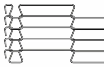 1.0mm-3.0mm Cintur&oacute;n transportador de malla de alambre de acero inoxidable para horno de horno 1