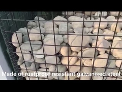 Gabion Basket Mesh Galvanizado Soldado Gabion Box 2*1*1 Soldado Mesh Jaula de Piedra